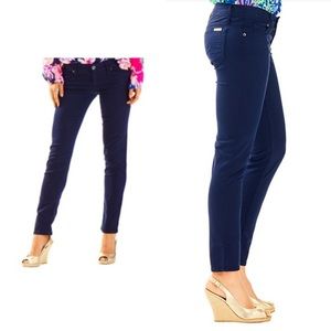 Lilly Pulitzer Worth Skinny Midnight Navy 8